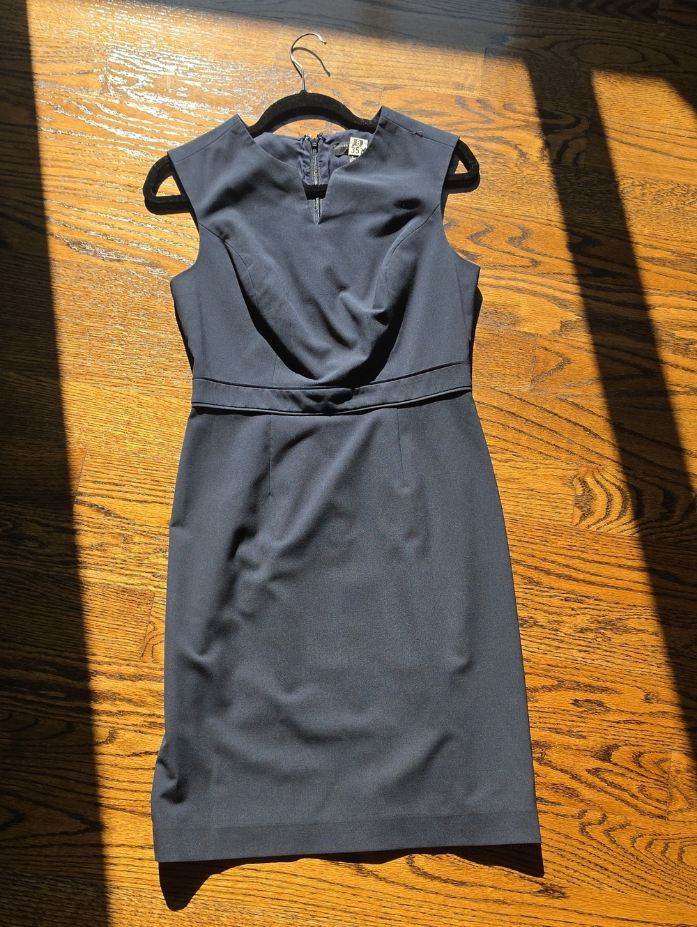 The Limited Navy Sleeveless Sheath Dress
